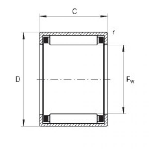 FAG   620TQO820-2   Drawn cup needle roller  with open ends - HK0205-TV Bearing Catalogue #1 image