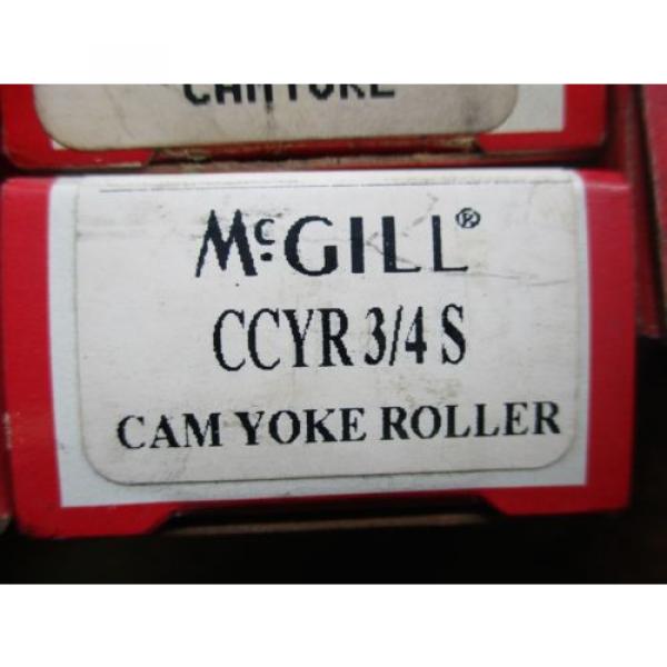 NEW MCGILL LOT OF 8 CAM YOKE ROLLER BEARING CCYR 3/4S #2 image