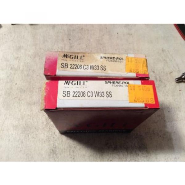 2-MCGILL  /bearings #SB/22208 C3 W33 S ,30 day warranty, free shipping lower 48! #1 image